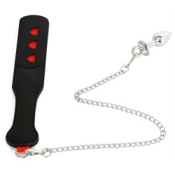 Correct Me Paddle avec Chaîne et Plug Spank plug 30cm